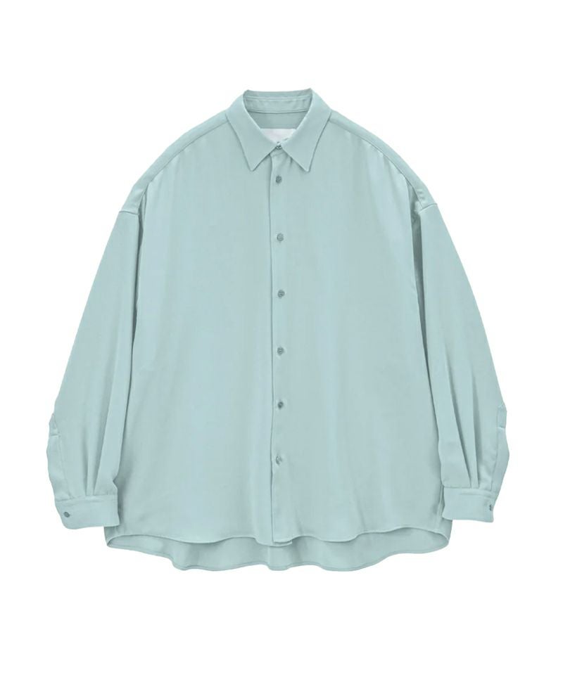 ＜Graphpaper＞Satin Oversized Regular Collar Shirt