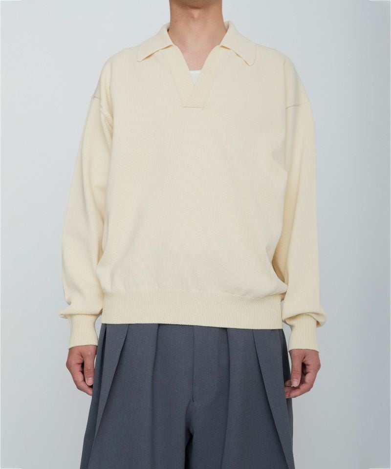 RAINMAKER＞HEAVY KNIT POLO SWEATER | MAKES ONLINE STORE