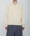 ＜RAINMAKER＞HEAVY KNIT POLO SWEATER