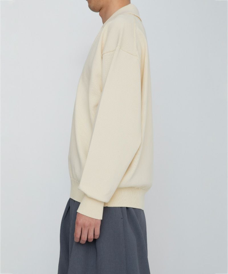 RAINMAKER＞HEAVY KNIT POLO SWEATER | MAKES ONLINE STORE