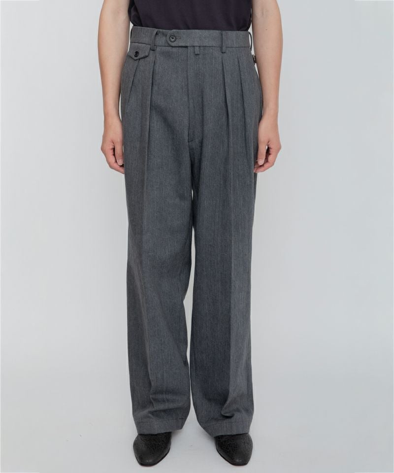 RAINMAKER＞WIDE TROUSERS | MAKES ONLINE STORE