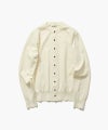 FINE COMPACT COTTON CREWNECK CARDIGAN