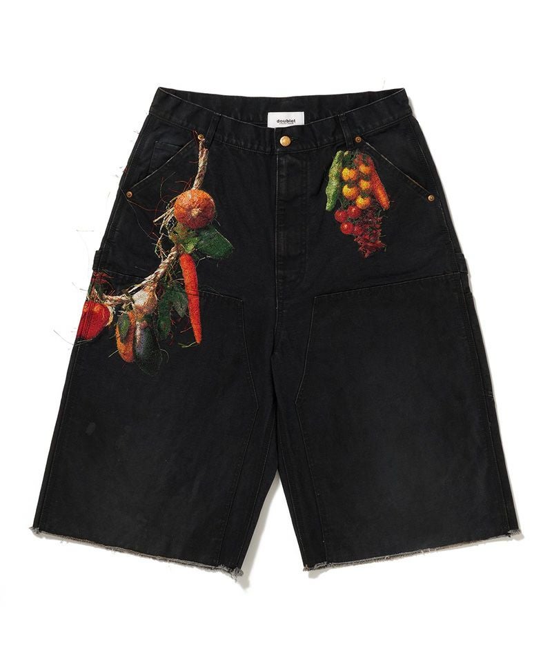 doublet＞VEGETABLE EMBROIDERY CUT-OFF PANTS | MAKES ONLINE STORE