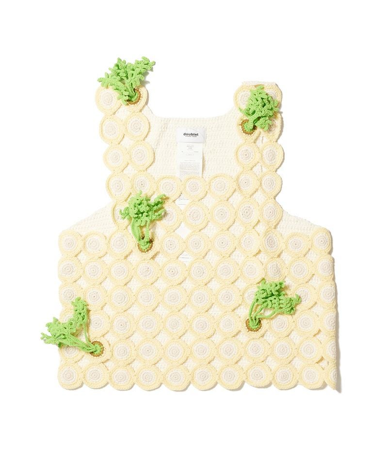 doublet ダブレット キャロット クロッシェ ベスト 26ss doublet＞SLICED CARROT CROCHET TANK | MAKES ONLINE STORE