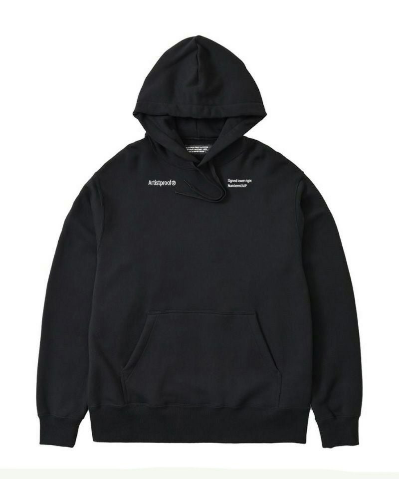 ＜ARTIST PROOF®＞Split Logo Hoodie Sweat Black