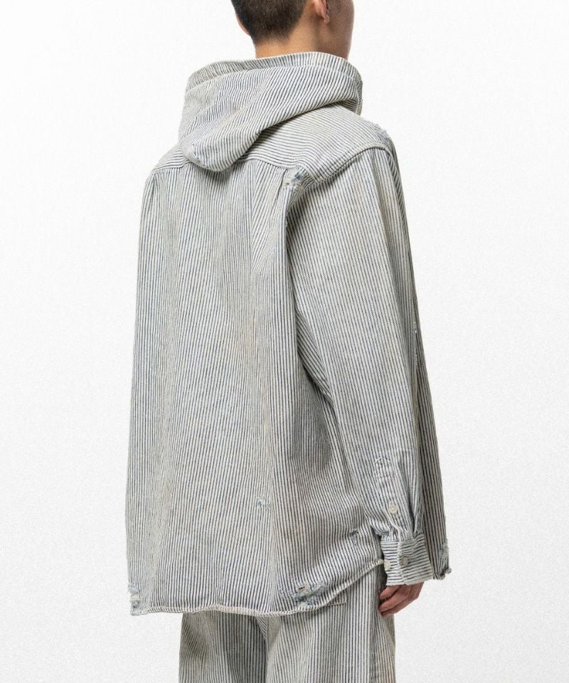 トップス KAMIYA Hooded Hickory Shirt KAMIYA＞Hooded Hickory Shirt | MAKES ONLINE STORE