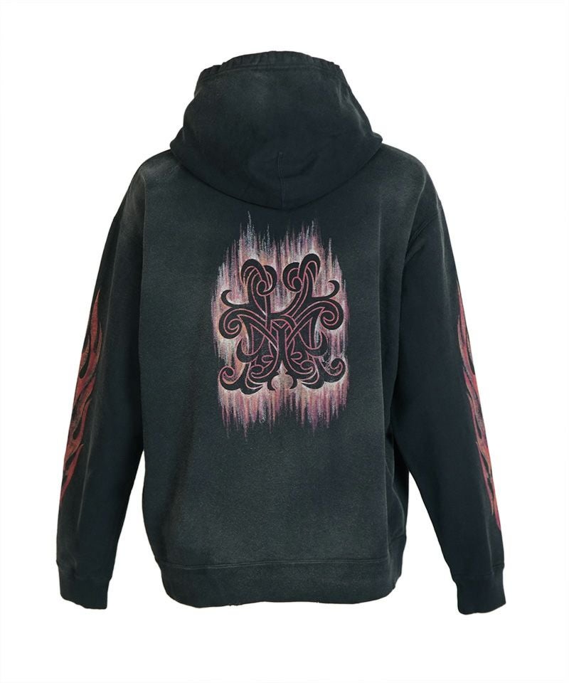 KAMIYA＞“CRAYON FLAME KMY” Zip Hoodie | MAKES ONLINE STORE