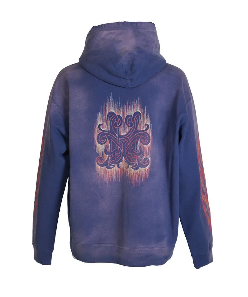 KAMIYA＞“CRAYON FLAME KMY” Zip Hoodie | MAKES ONLINE STORE