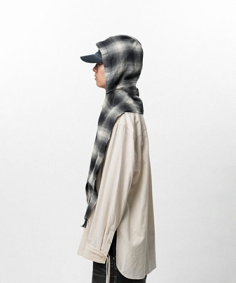 定価19800KAMIYA xCA4LA HOODED CHECKEDSTOLE KAMIYA x CA4LA HOODED CHECKED STOLE(ONESIZE YELLOW): その他の帽子