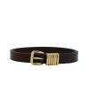 SLIM LEATHER BELT – ALL GOLD DETAIL