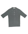 SILK RIB KNIT SHORT-SLEEVE POLO