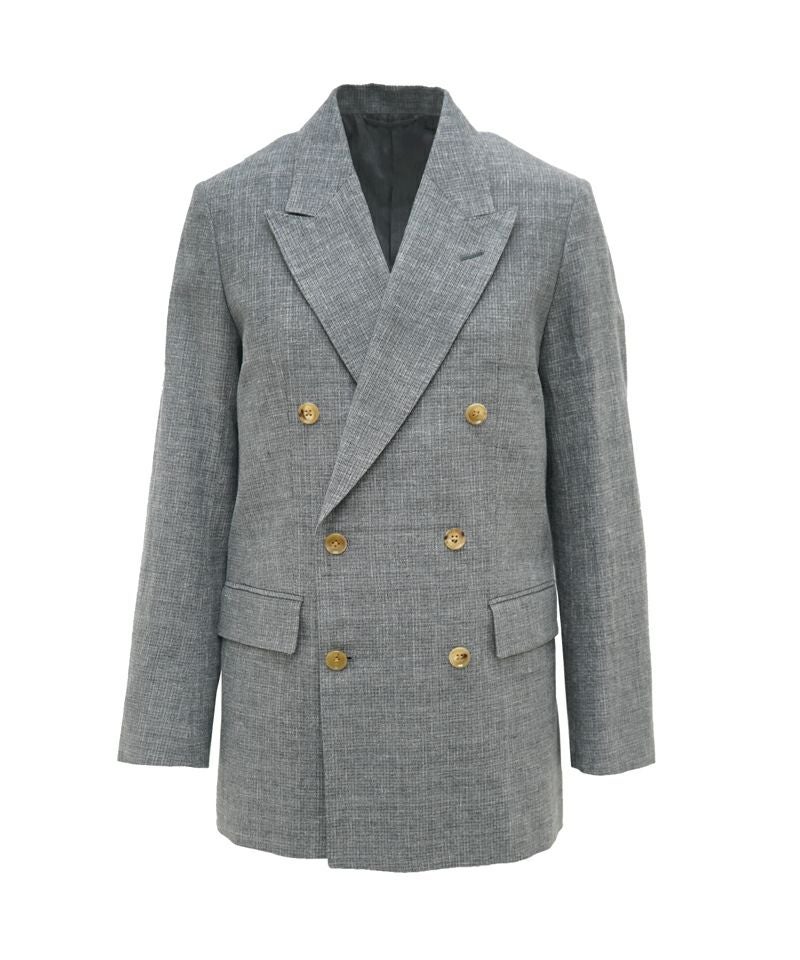 Mix Heather Cotton Double-Breasted JK