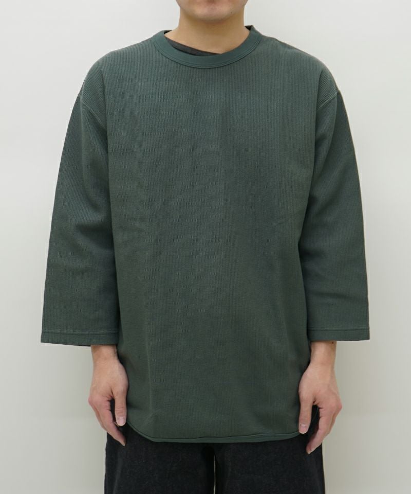 blurhmsROOTSTOCK＞Rough&Smooth Thermal Baseball Tee | MAKES ONLINE