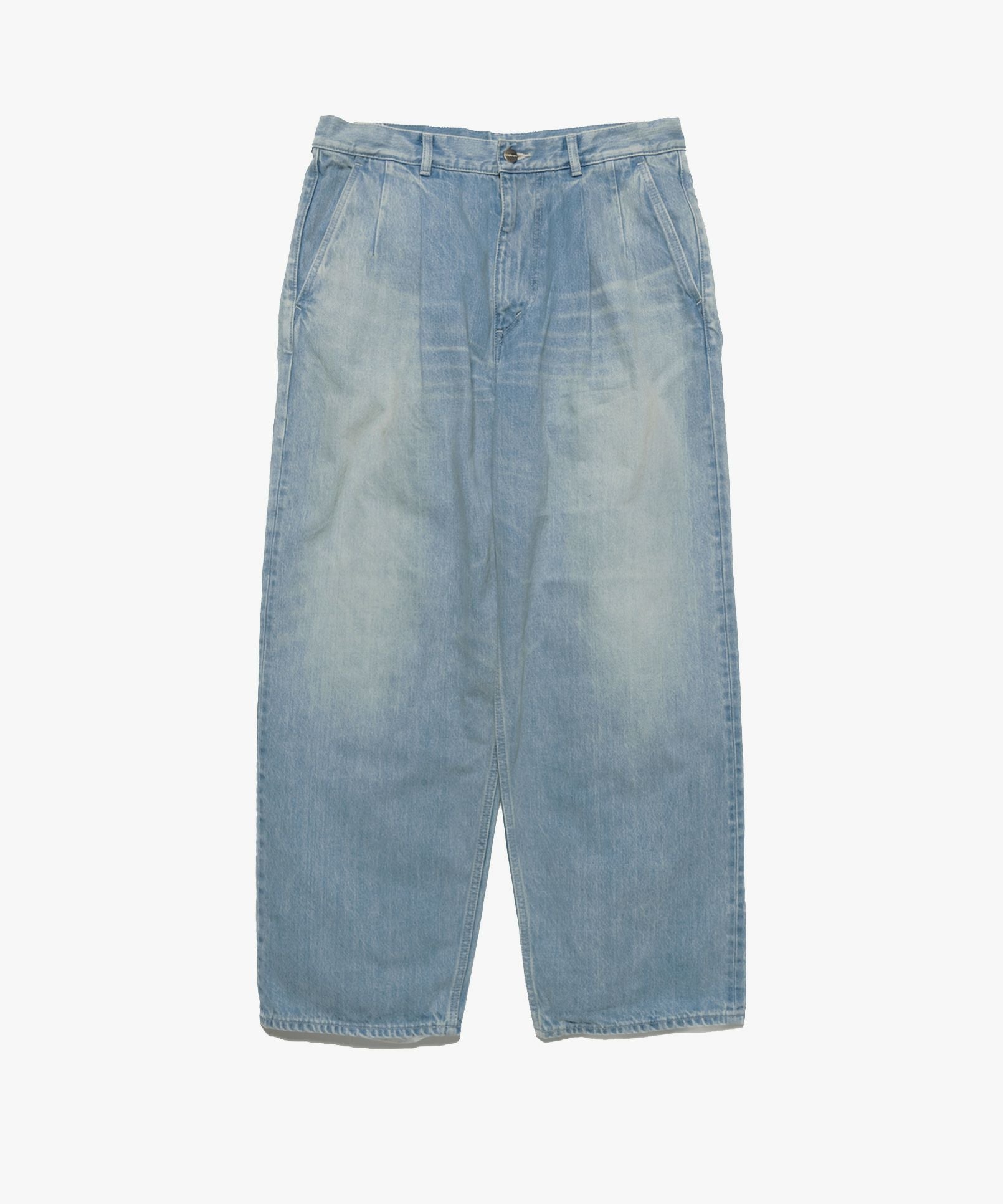 Graphpaper＞Selvage Denim Two Tuck Pants -LIGHT FADE- | MAKES