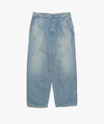 Graphpaper＞Selvage Denim Two Tuck Pants -LIGHT FADE- | MAKES 
