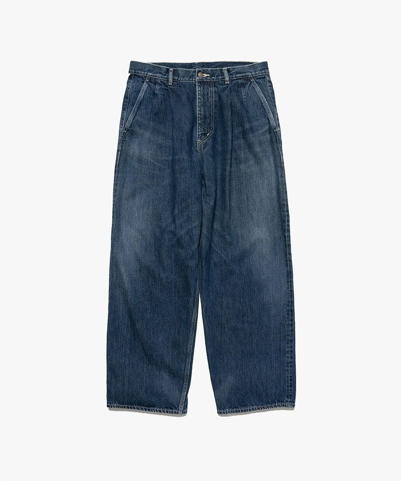 Graphpaper＞Selvage Denim Two Tuck Pants -DARK FADE- | MAKES