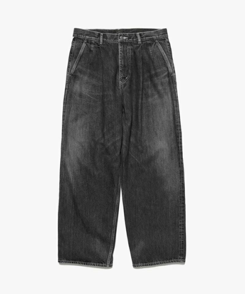 Graphpaper＞Selvage Denim Two Tuck Pants -DARK FADE- | MAKES