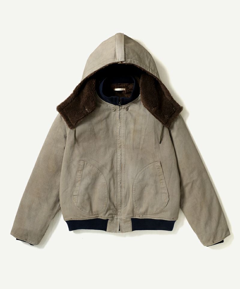 ＜A.PRESSE＞Vintage WW2 US Navy Deck Hooded Jacket