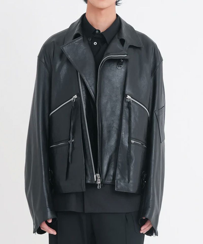 【完売品】tamme MK3 jacket Tamme】LEATHER MK3 JACKET BLACK | idealclasse