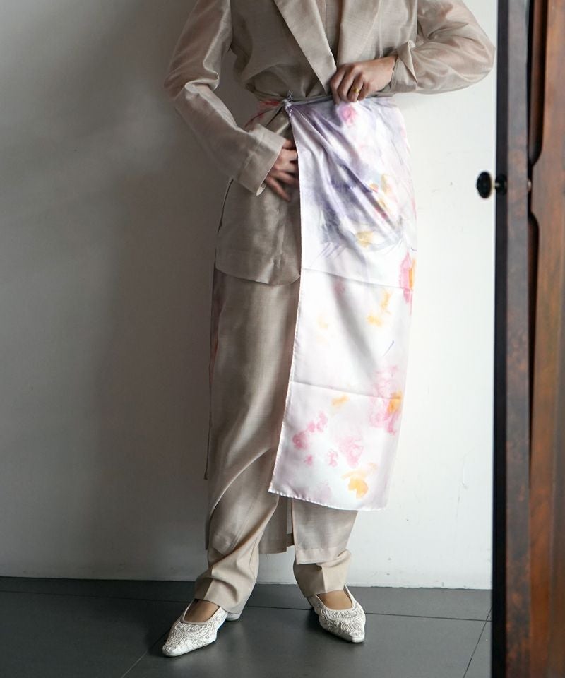 Mame Kurogouchi＞Hand Printed Silk Scarf | MAKES ONLINE STORE