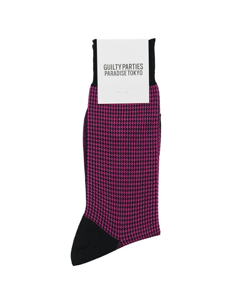 ＜WACKO MARIA＞HOUNDSTOOTH JACQUARD SOCKS