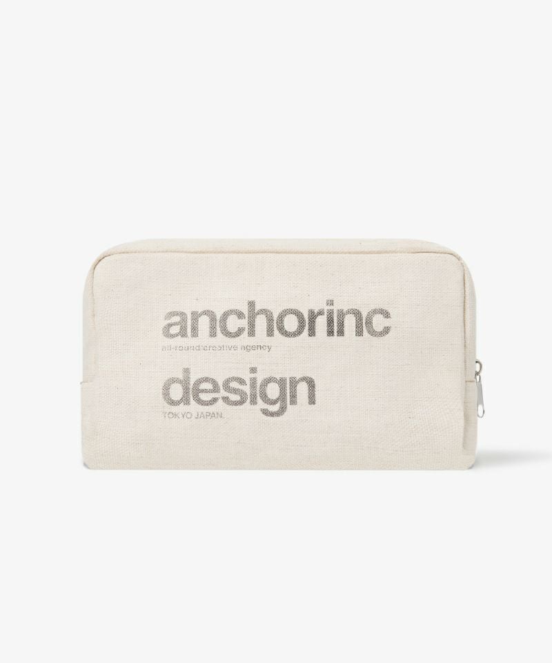 ＜ANCHOR INC.＞FABRIC LOGO MINI POUCH
