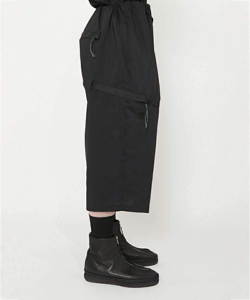 ALMOSTBLACK＞WVN WATER-REP TWO TUCK NINJA SHORTS | MAKES ONLINE STORE