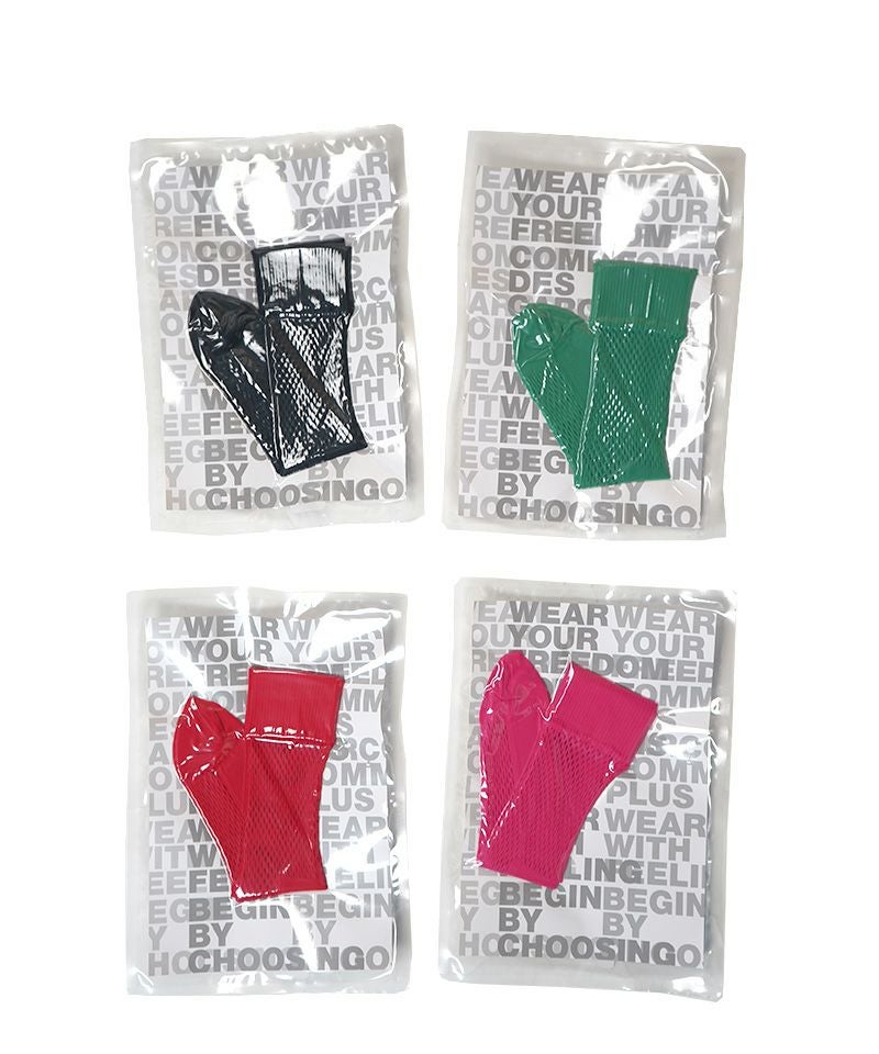 COMME des GARCONS HOMME PLUS＞ナイロンメッシュソックスミドル丈