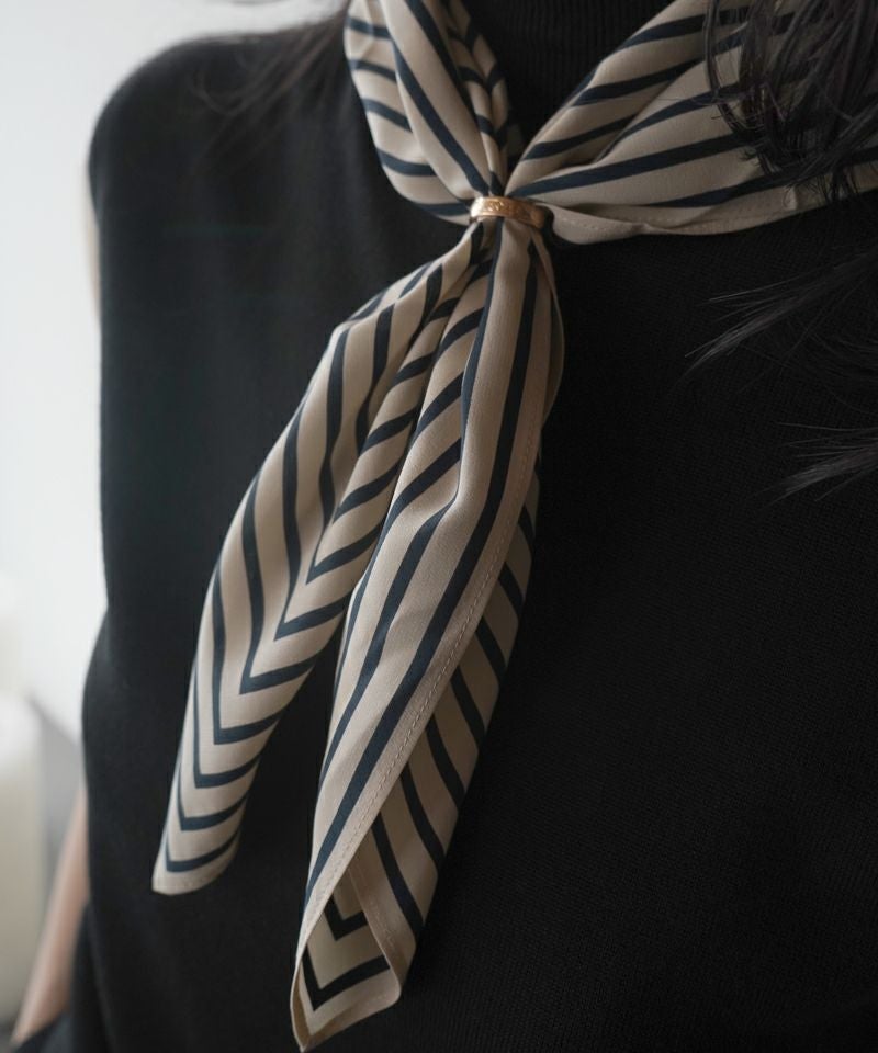 Signature monogram silk scarf