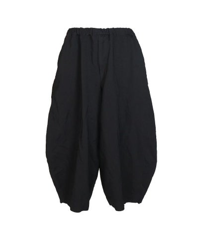 BLACK COMME des GARCONS＞エステルギャバジン 製品後加工 パンツ (1Q 