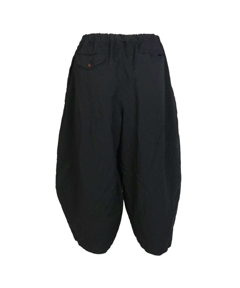 BLACK COMME des GARCONS＞エステルギャバジン 製品後加工 パンツ (1Q