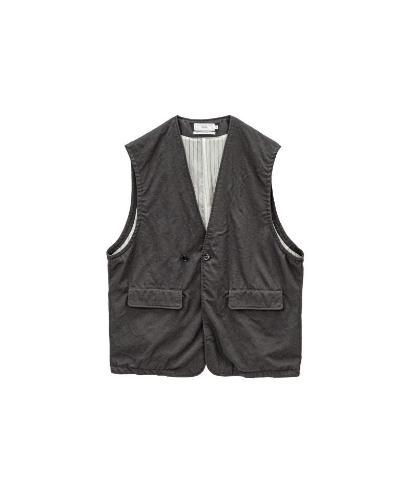 Fulled Wool Twill Adjustable Vest