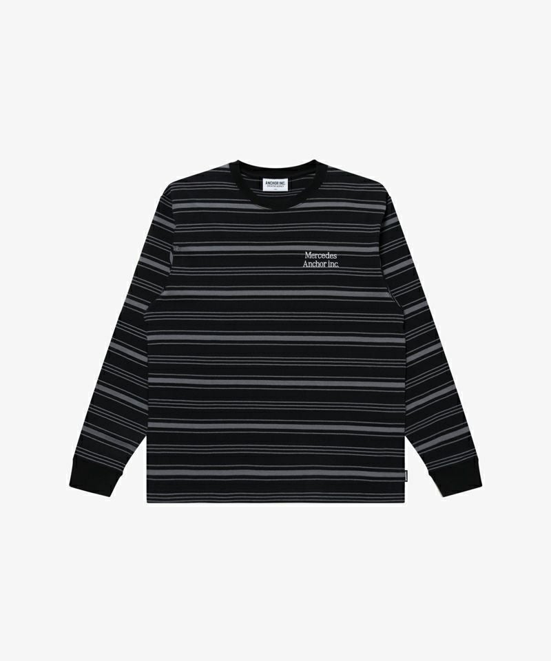 MULTI STRIPED L/S TEE