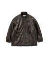 Lamb Leather Track Jacket