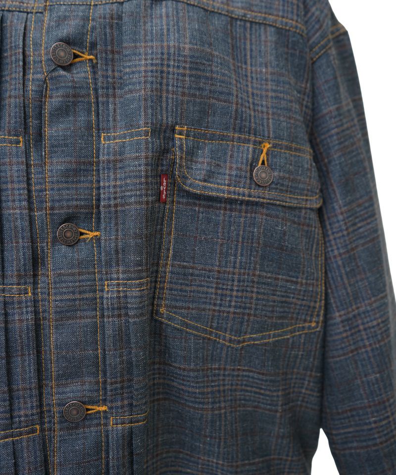 eYe JUNYAWATANABE MAN＞ウールシルクチェックLevi's Wネーム