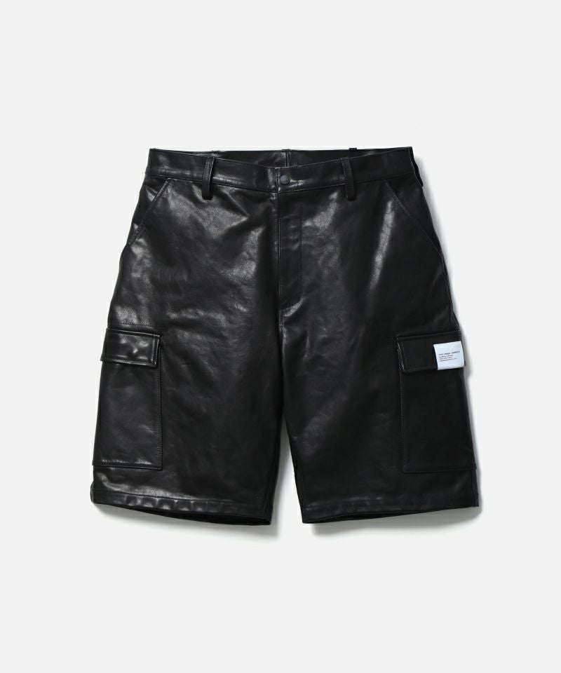 ＜NEIGHBORHOOD＞LEATHER CARGO SHORT PANTS