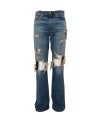 ＜KAMIYA＞Distressed Slim Bootcut Jeans