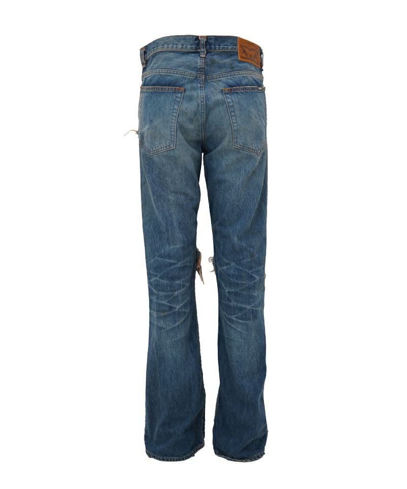KAMIYA＞Distressed Slim Bootcut Jeans | MAKES ONLINE STORE