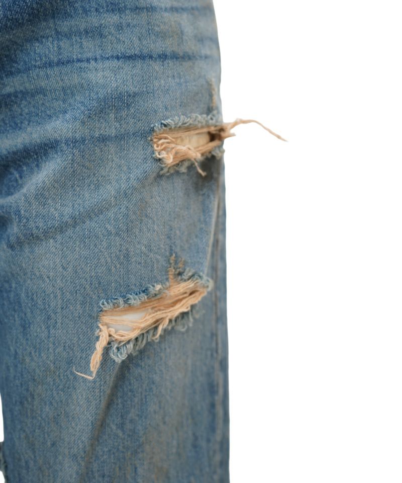 KAMIYA＞Distressed Slim Bootcut Jeans | MAKES ONLINE STORE