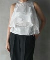 Sleeveless organic cotton blouse
