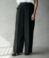Iconic wide leg wool tailored pants