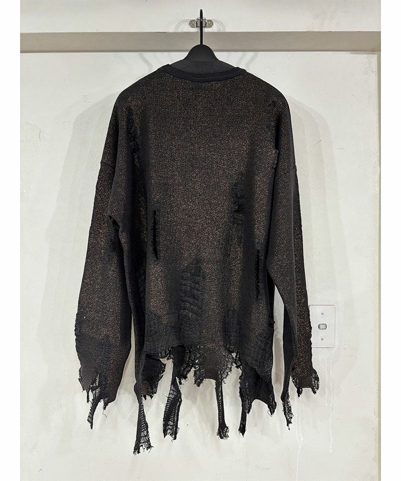 KIDILL＞DESTROY PULLOVER KNIT FOIL PRINT | MAKES ONLINE STORE