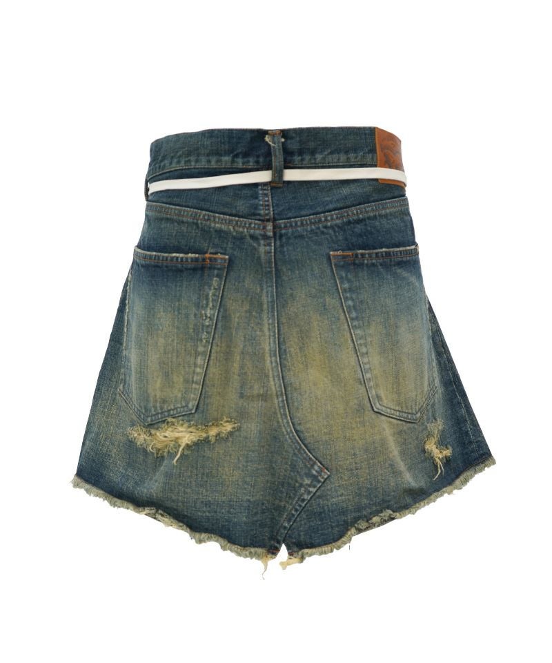 KAMIYA＞Distressed Denim Wrap Skirt | MAKES ONLINE STORE