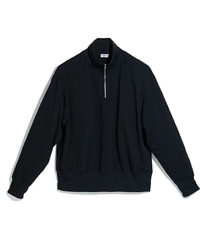 ＜FOUNDOUR＞POLYESTER HALF ZIP LONG SLEEVE SHIRT