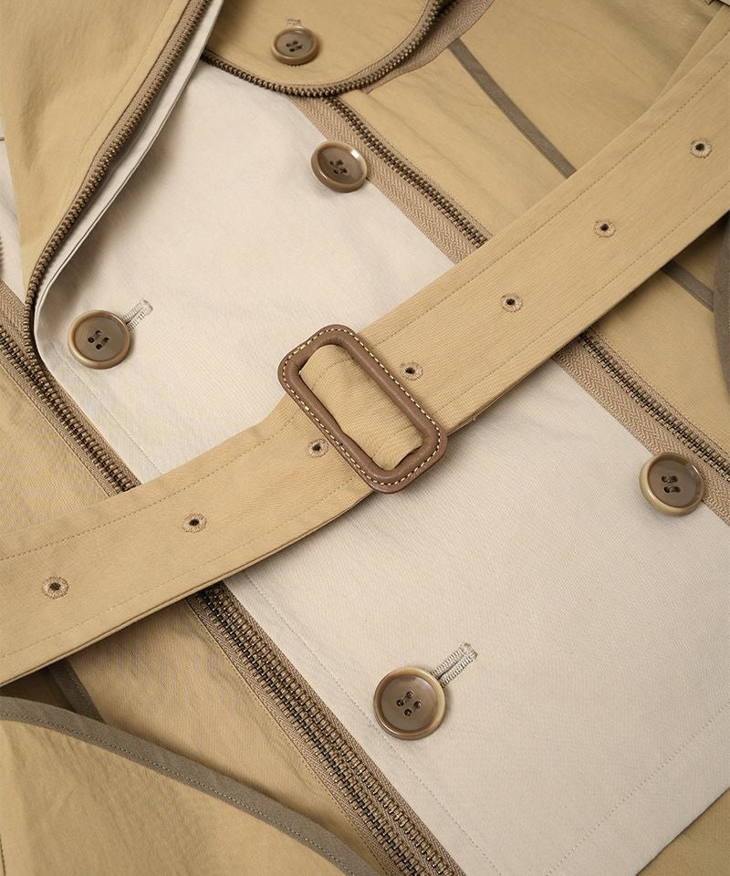超値引き【定価14万】ファセッタズム トレンチコート FACETASM FACETASM＞ZIPPER LAYERED TRENCH COAT | MAKES ONLINE STORE
