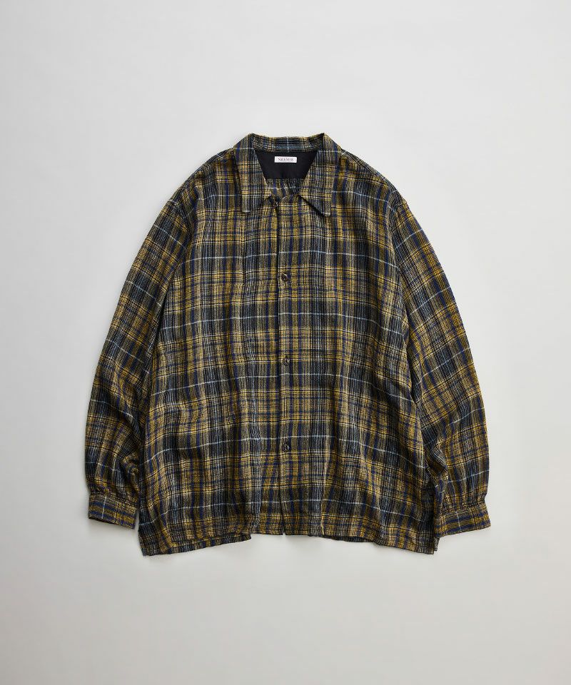 ＜NICENESS＞THOM(オープンカラージャケットシャツ)