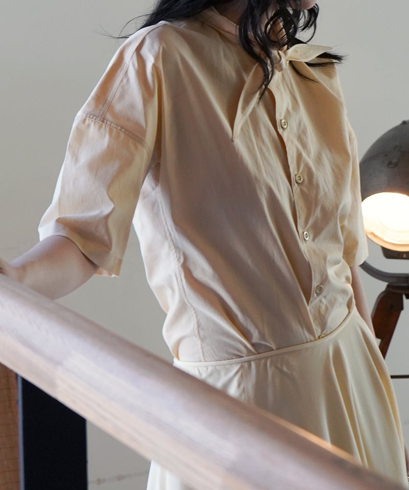 SHORT SLEEVE SHIRT WITH FOULARD