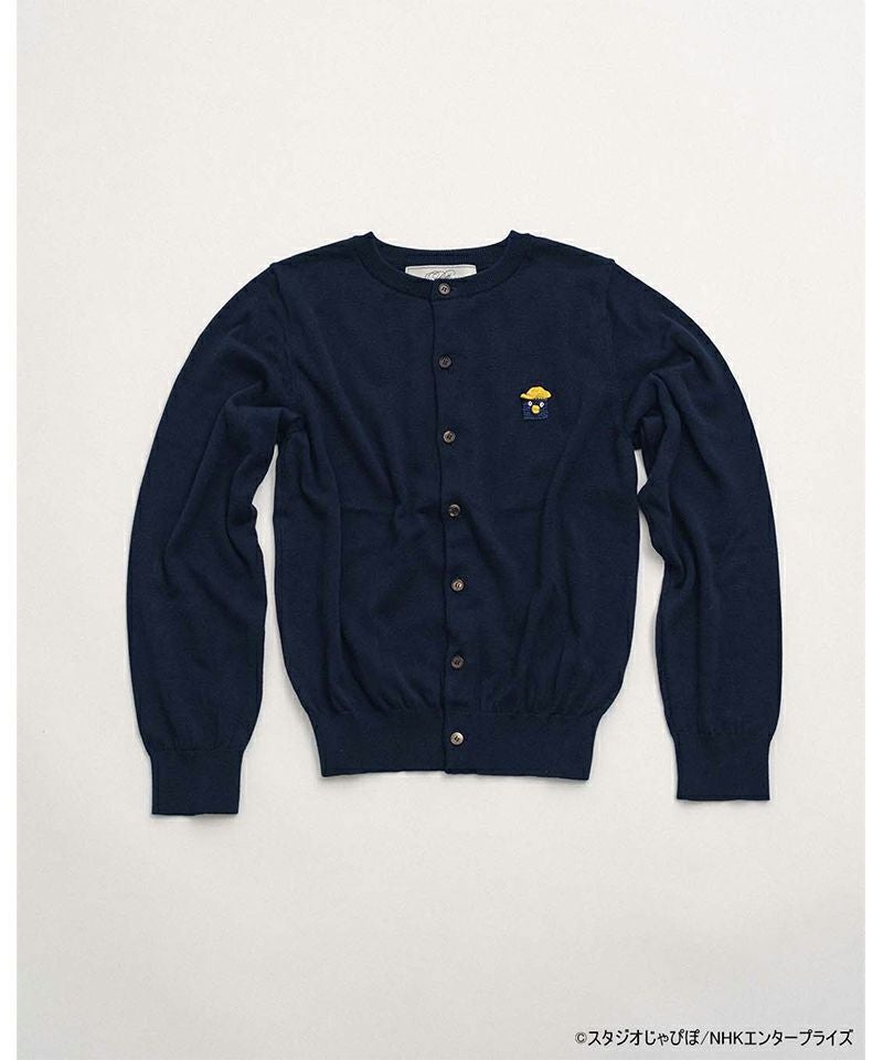 pillings ピリングス カーディガン ネイビー 紺 ウール ショート Pillings＞PS26SS-101-1 ピッコロ cardigan | MAKES ONLINE STORE