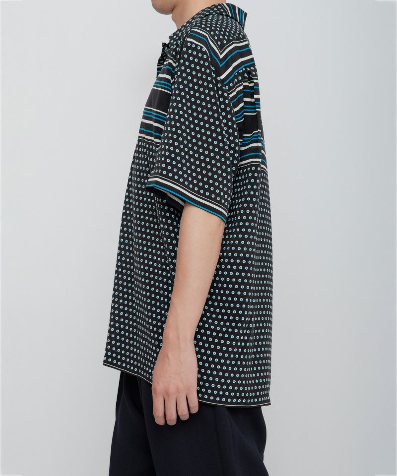 RAINMAKER＞OPEN COLLAR SHIRT | MAKES ONLINE STORE