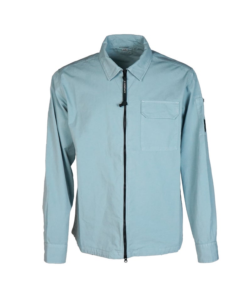 ＜C.P. COMPANY＞ORGANIC GABARDINE ZIPPED LENS OS